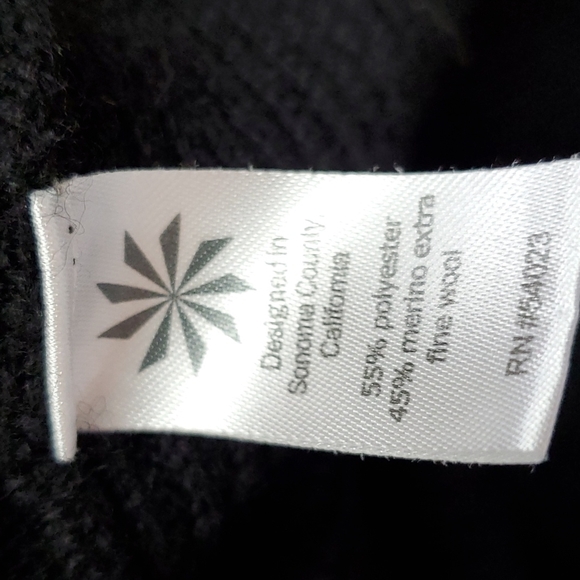 Athleta Hanover Sweater Wool Blend Black Medium - Picture 8 of 9